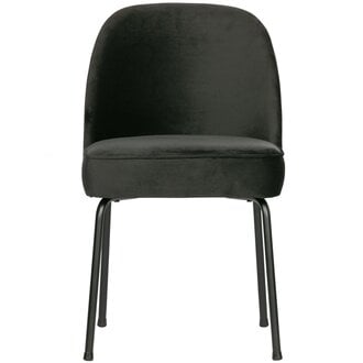 WOOOD VOGUE EETKAMERSTOEL VELVET ZWART (set of 2)