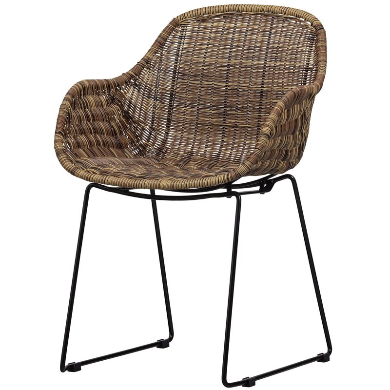 WOOOD-collectie WILLOW TUINSTOEL NATUREL (set of 2)