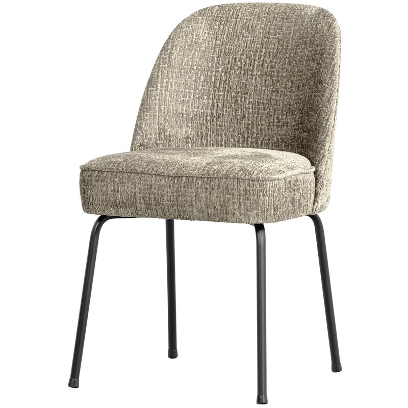 WOOOD-collectie VOGUE EETKAMERSTOEL STRUCTURE VELVET WHEATFIELD (set of 2)