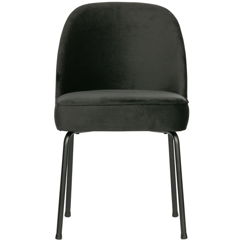 WOOOD-collectie VOGUE EETKAMERSTOEL VELVET ZWART (set of 2)