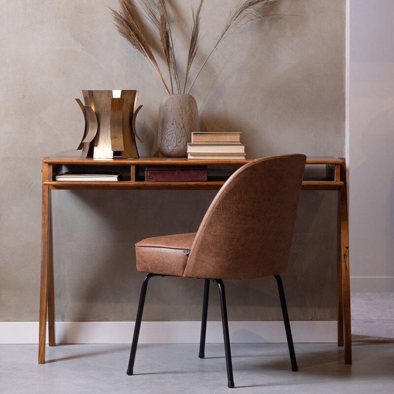 WOOOD-collectie VOGUE EETKAMERSTOEL ECOLEER COGNAC (set of 2)