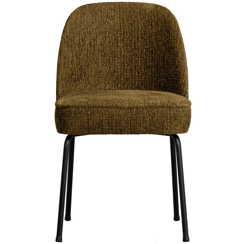 WOOOD-collectie VOGUE EETKAMERSTOEL STRUCTURE VELVET BRASS (set of 2)