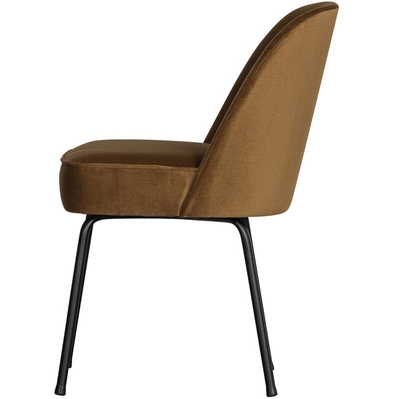 WOOOD-collectie VOGUE EETKAMERSTOEL VELVET HONINGGEEL (set of 2)