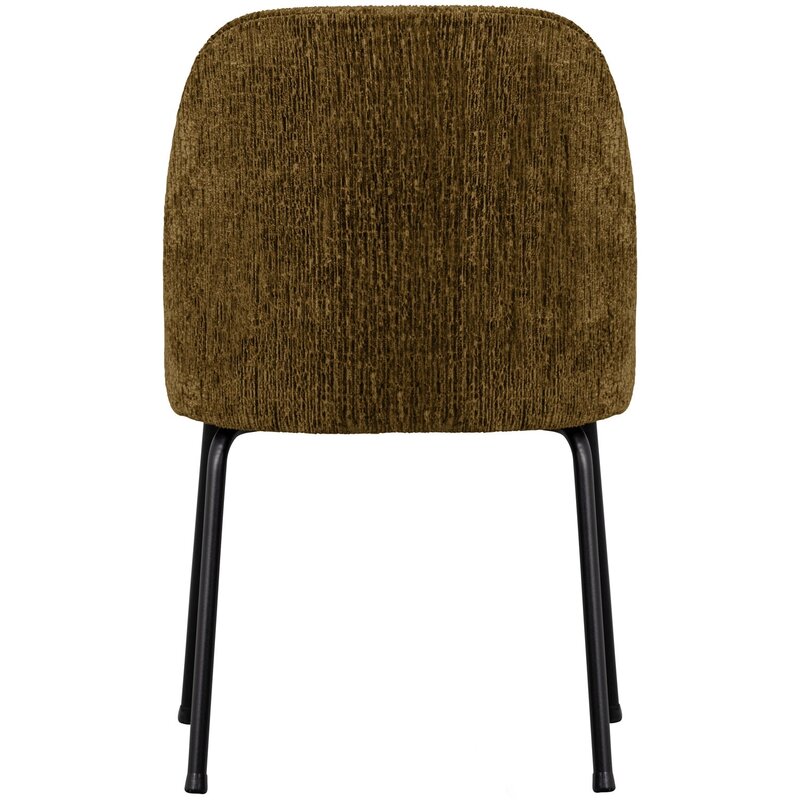 WOOOD-collectie VOGUE EETKAMERSTOEL STRUCTURE VELVET BRASS (set of 2)
