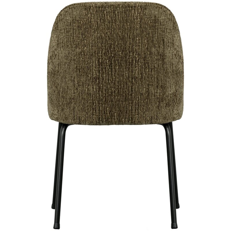 WOOOD-collectie VOGUE EETKAMERSTOEL STRUCTURE VELVET BONSAI (set of 2)