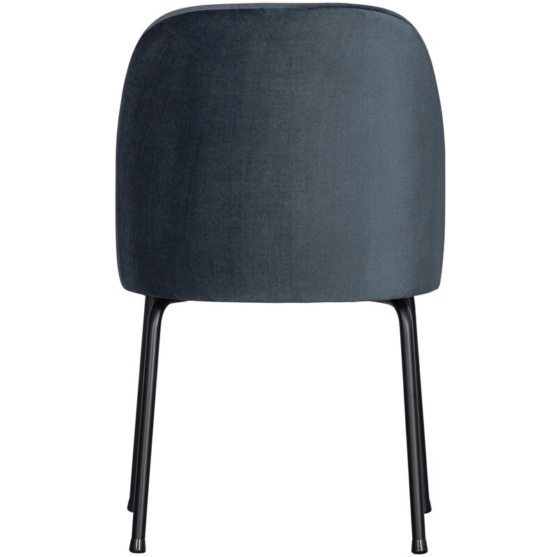 WOOOD-collectie VOGUE EETKAMERSTOEL VELVET BLAUW (set of 2)