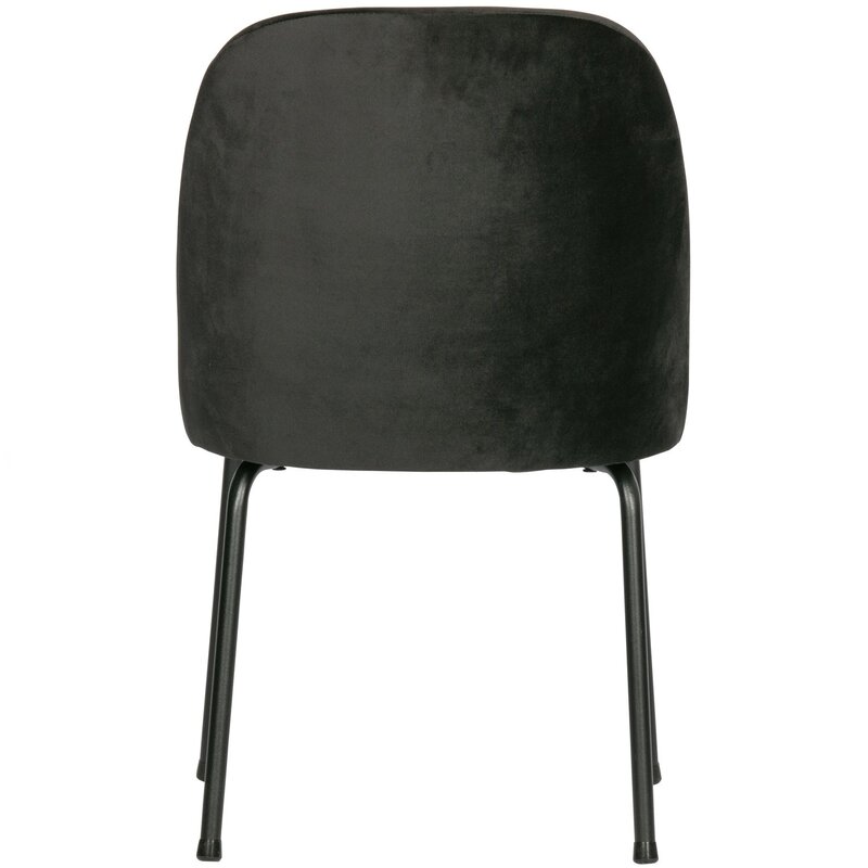 WOOOD-collectie VOGUE EETKAMERSTOEL VELVET ZWART (set of 2)