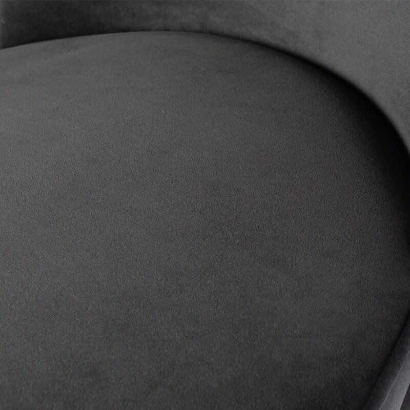 WOOOD-collectie VOGUE EETKAMERSTOEL VELVET ZWART (set of 2)