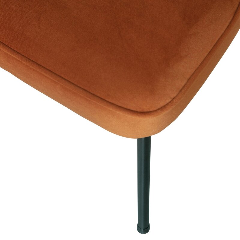 WOOOD-collectie VOGUE EETKAMERSTOEL VELVET ROEST (set of 2)