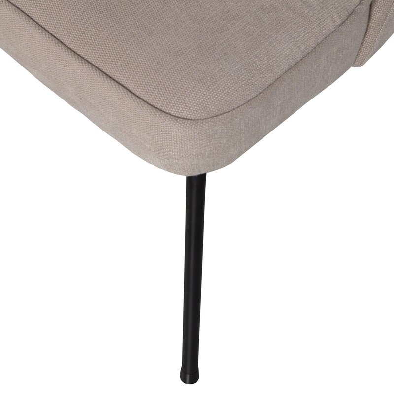 WOOOD-collectie VOGUE EETKAMERSTOEL GEWEVEN STOF ZAND (set of 2)