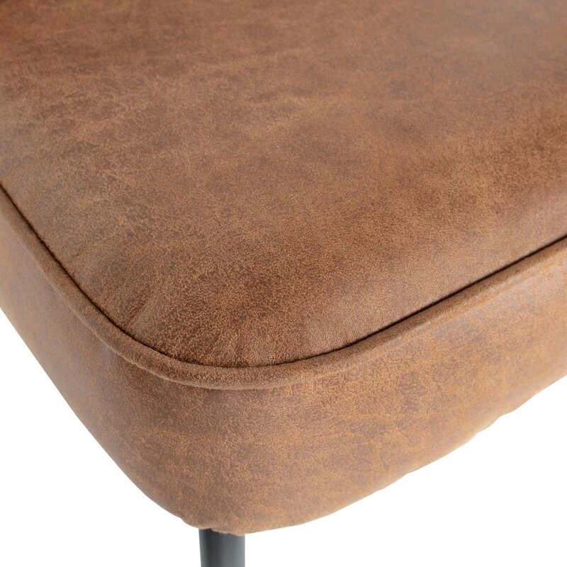 WOOOD-collectie VOGUE EETKAMERSTOEL ECOLEER COGNAC (set of 2)