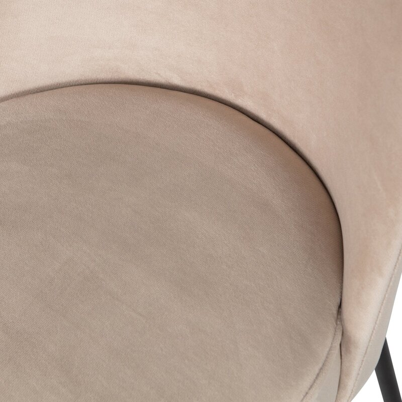 WOOOD-collectie VOGUE EETKAMERSTOEL VELVET KHAKI (set of 2)