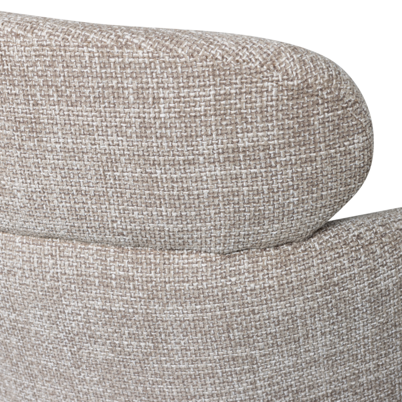 WOOOD-collectie FENNE DRAAIBARE EETKAMERSTOEL GEWEVEN STOF NATUREL (set of 2)