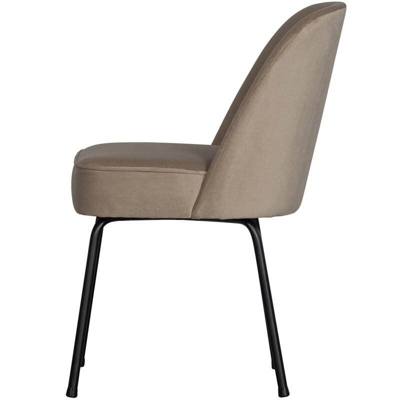 WOOOD-collectie VOGUE EETKAMERSTOEL VELVET KHAKI (set of 2)