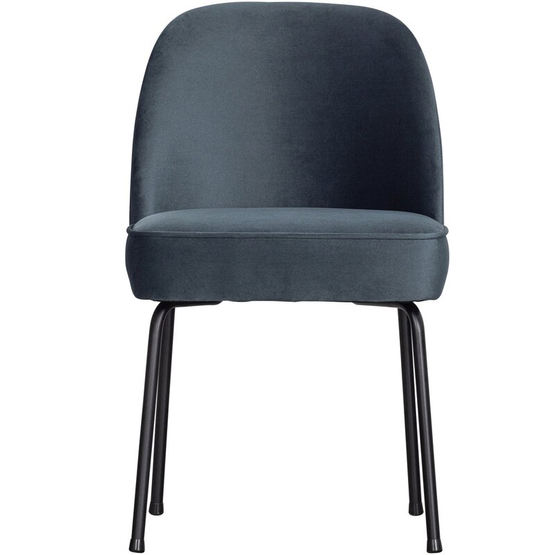 WOOOD-collectie VOGUE EETKAMERSTOEL VELVET BLAUW (set of 2)