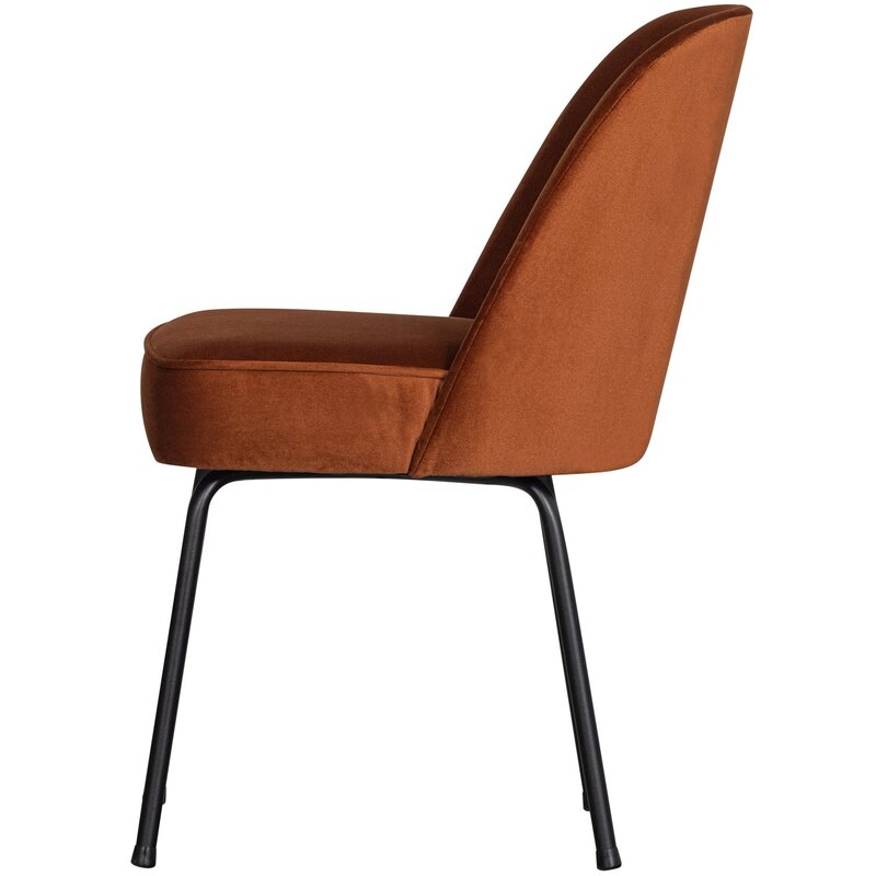 WOOOD-collectie VOGUE EETKAMERSTOEL VELVET ROEST (set of 2)