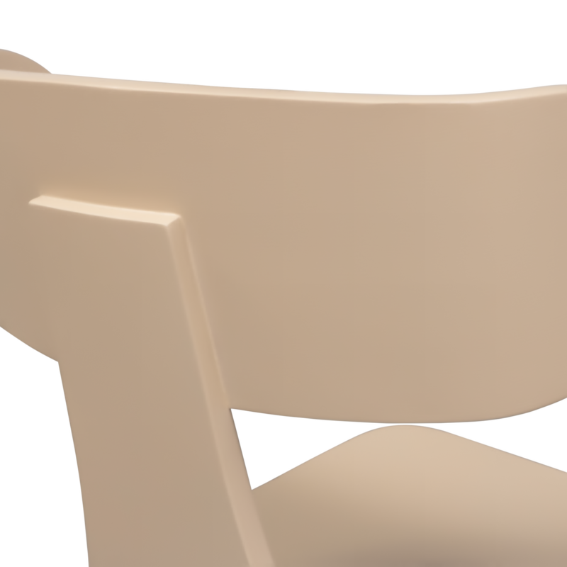 WOOOD-collectie FORM HOUTEN STOEL MET METALEN POOT ZAND (set of 2)