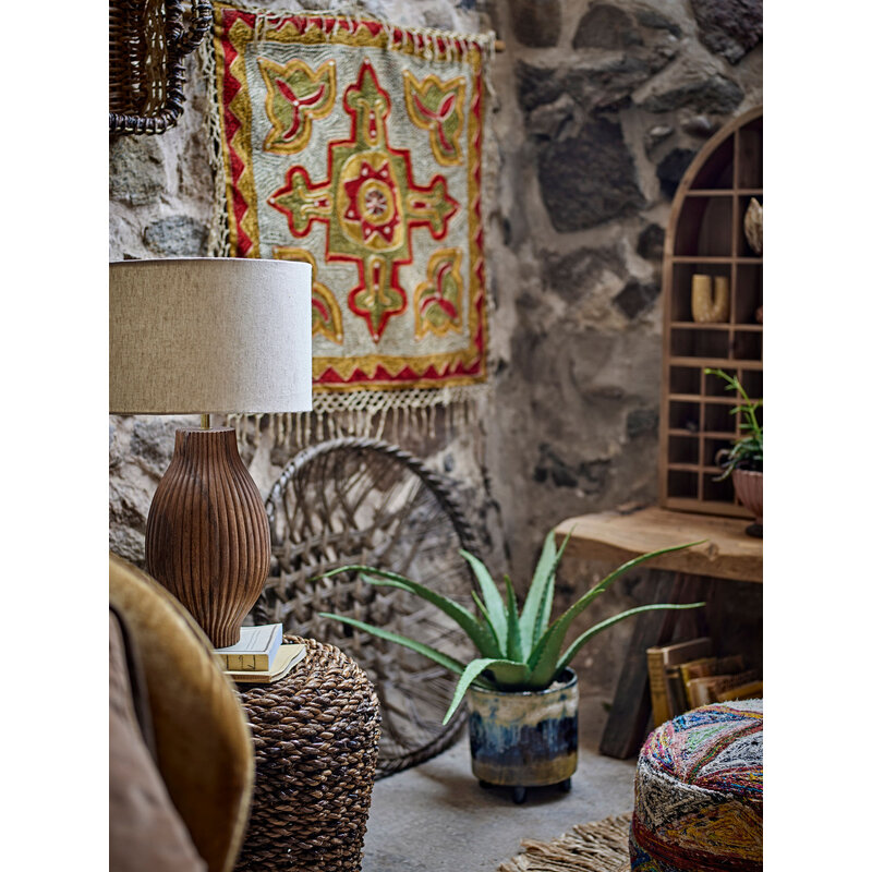 Bloomingville-collectie Mughal wanddecoratie rood katoen
