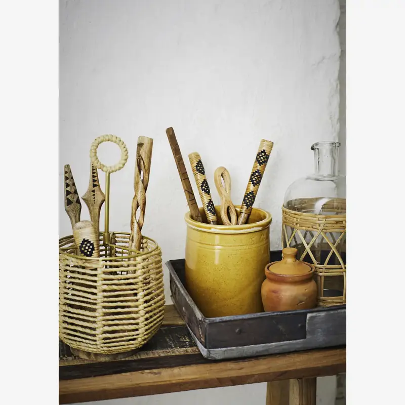 Madam Stoltz-collectie Aardewerk pot mosterd