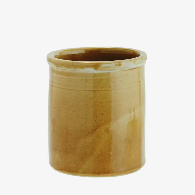 Madam Stoltz-collectie Aardewerk pot mosterd