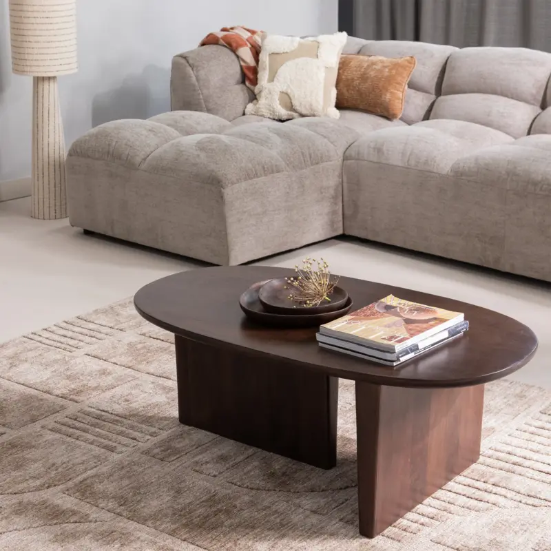 WOOOD-collectie Lovi Vloerkleed Polyester/Katoen Taupe 170X240Cm