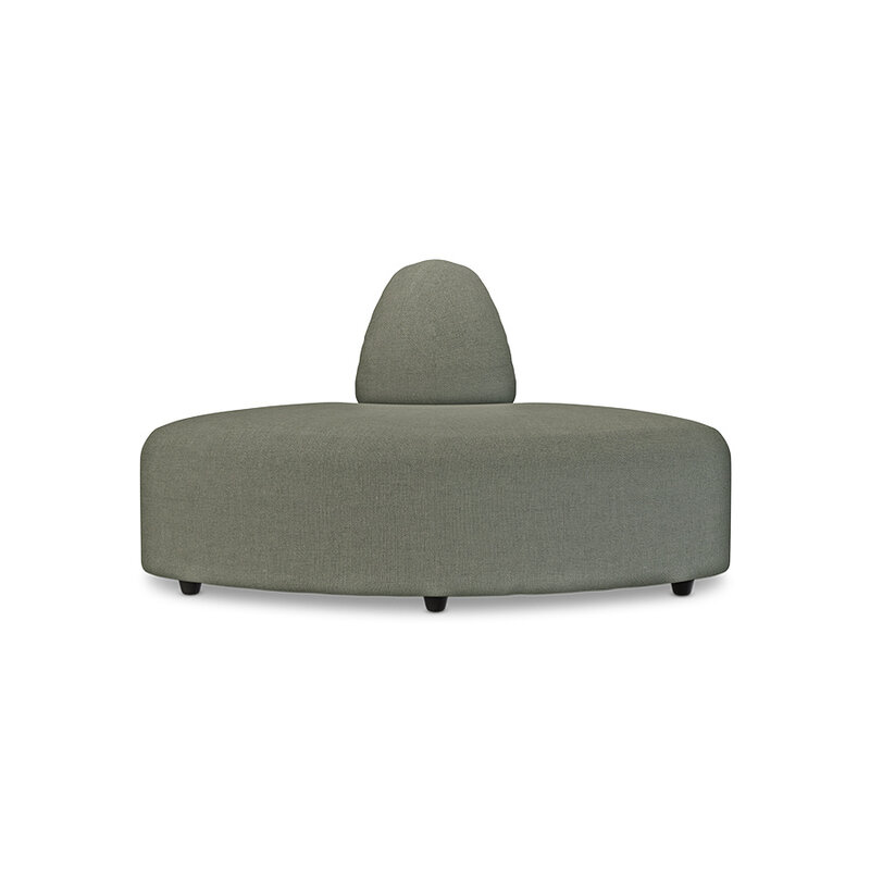 HKLIVING-collectie Jax bank: element angle, linnen, army green
