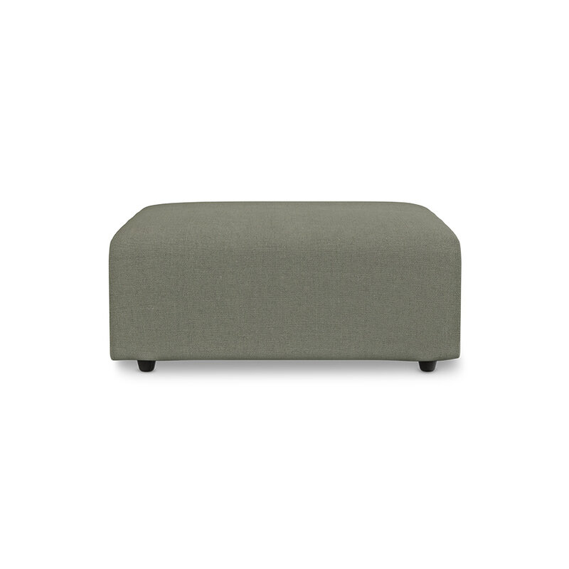 HKLIVING-collectie Jax bank: element hocker, linnen, army green