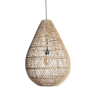 Raw Materials Maze druppel rotan hanglamp naturel -Ø 45x65 cm