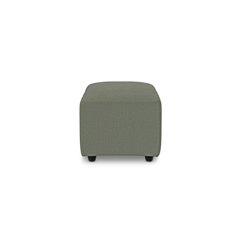 HKLIVING-collectie Jax bank: element hocker small, linnen, army green