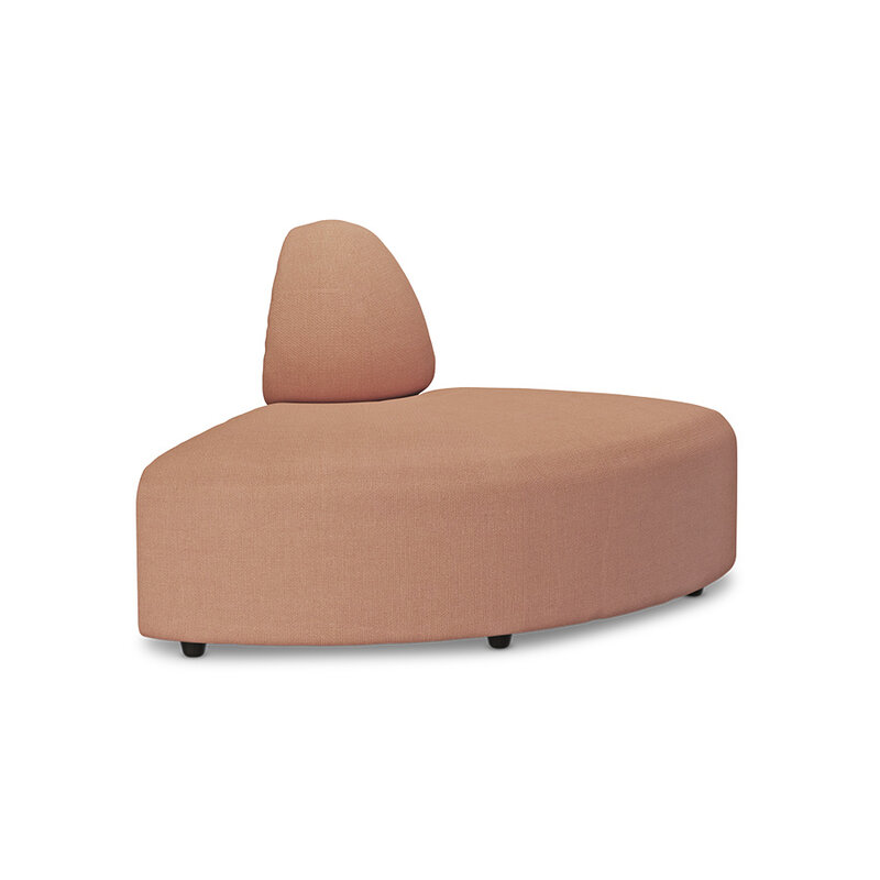 HKLIVING-collectie Jax bank: element angle, linnen, dusty rose