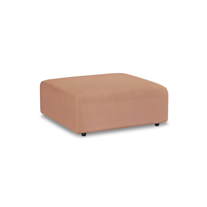 HKLIVING-collectie Jax bank: element hocker, linnen, dusty rose
