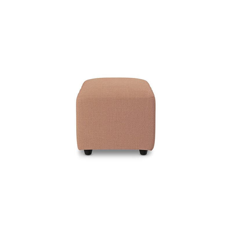 HKLIVING-collectie Jax bank: element hocker small, linnen, dusty rose
