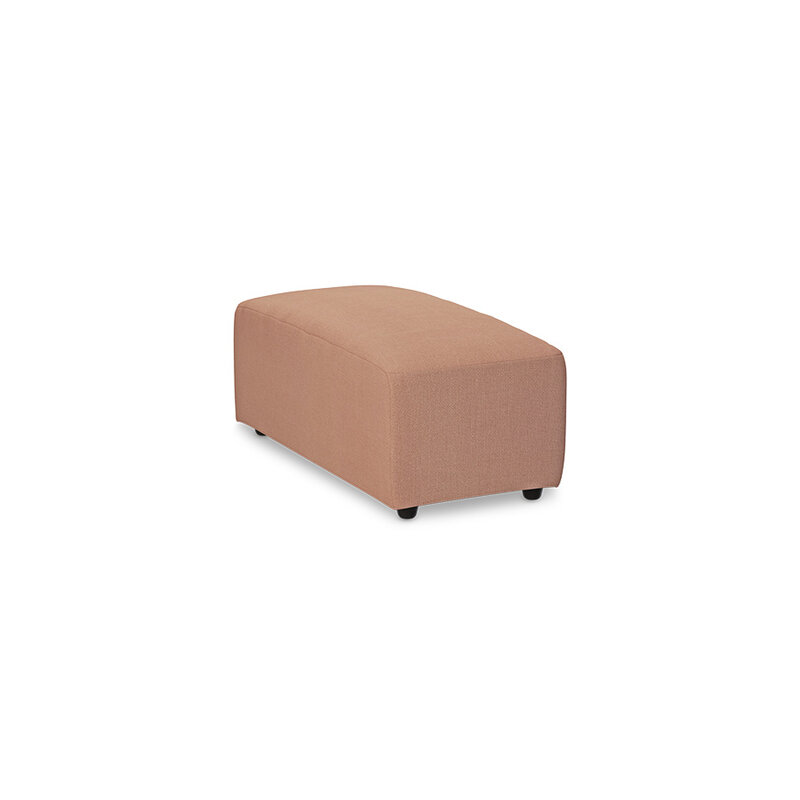 HKLIVING-collectie Jax bank: element hocker small, linnen, dusty rose