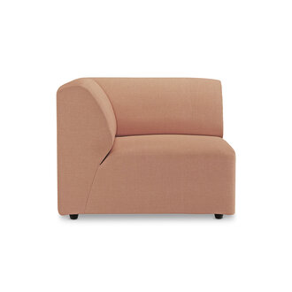 HKLIVING Jax bank: element links end, linnen, dusty rose