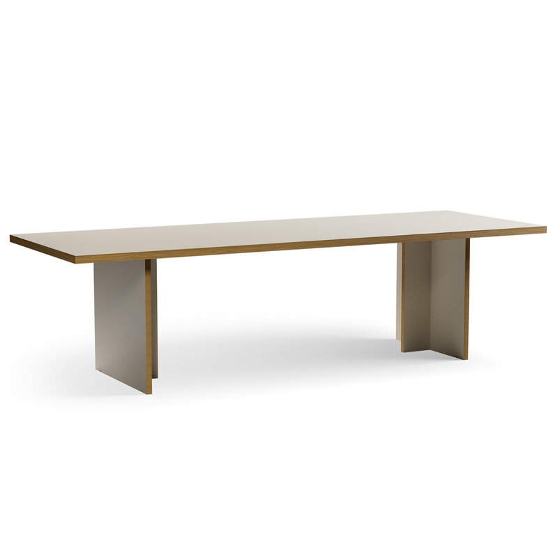 HKLIVING-collectie Eettafel rechthoek creme 280 cm