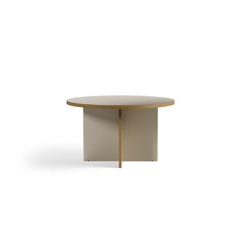 HKLIVING-collectie Eettafel rond creme dia: 130 cm