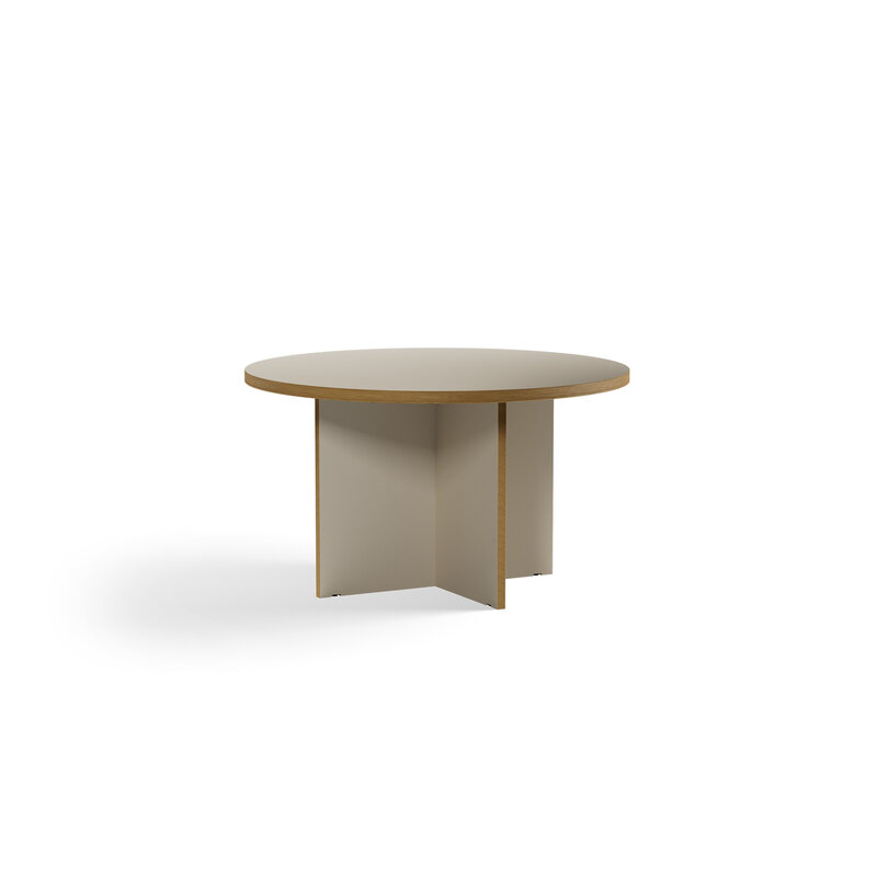 HKLIVING-collectie Eettafel rond creme dia: 130 cm