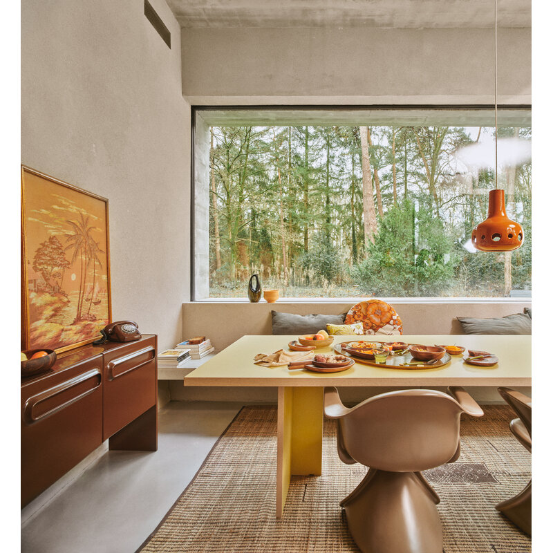 HKLIVING-collectie Eettafel olijf rechthoekig 220cm