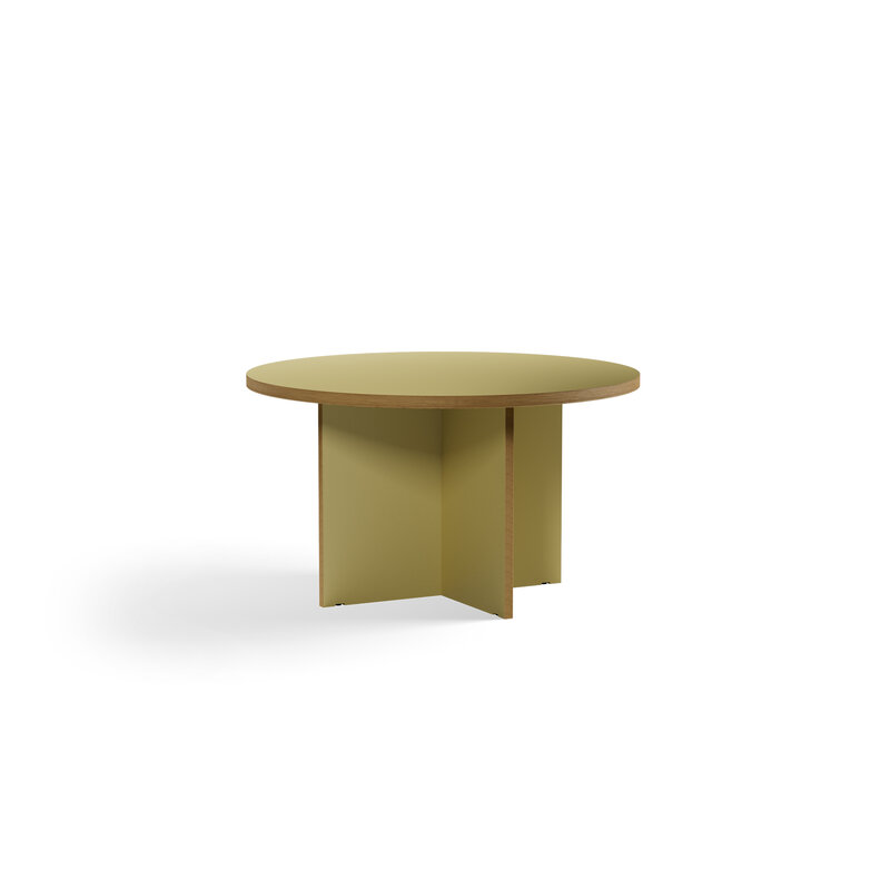 HKLIVING-collectie Eettafel olijf rond 130cm