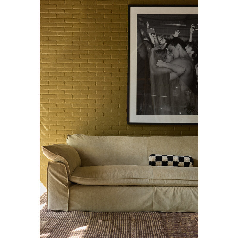 HKLIVING-collectie Nomad bank: 305cm, corduroy rib, hay