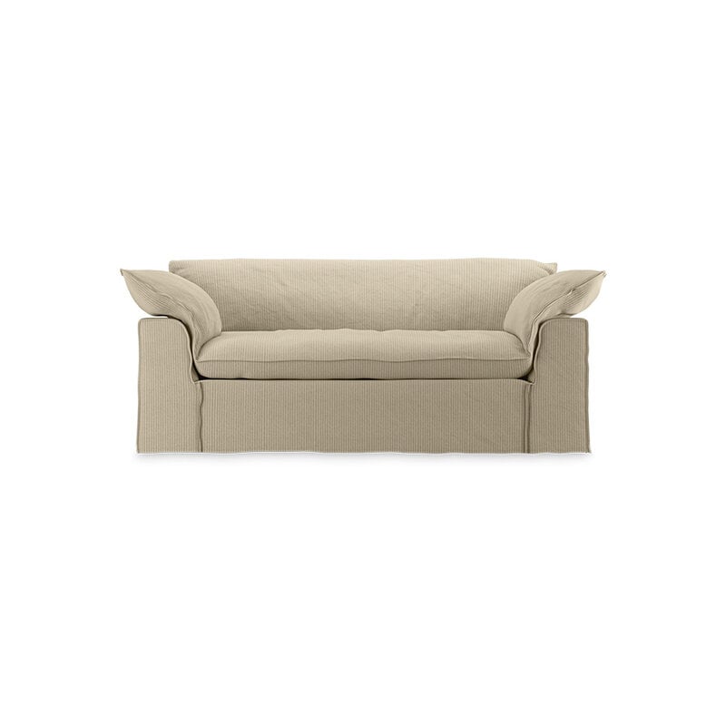 HKLIVING-collectie Nomad bank: 204cm, corduroy rib, hay