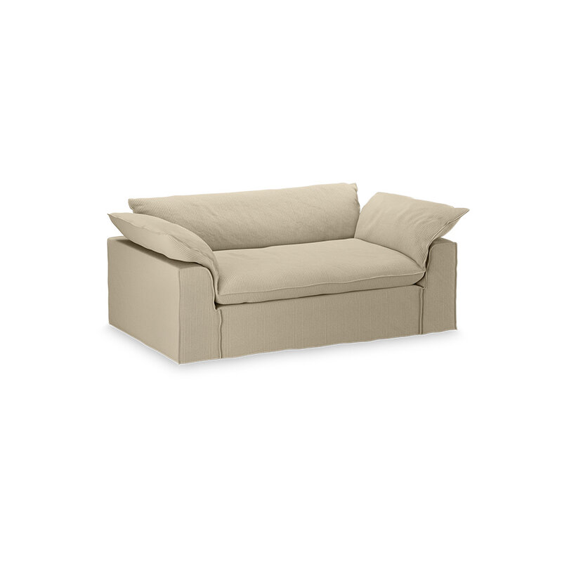 HKLIVING-collectie Nomad bank: 204cm, corduroy rib, hay