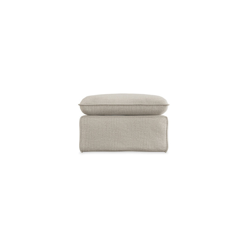 HKLIVING-collectie Nomad bank: hocker, pure, ivory