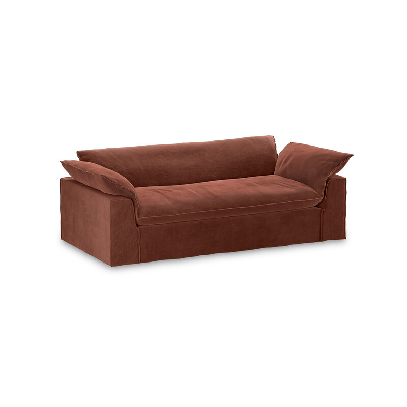 HKLIVING-collectie Nomad bank: 244cm, royal velvet, magnolia