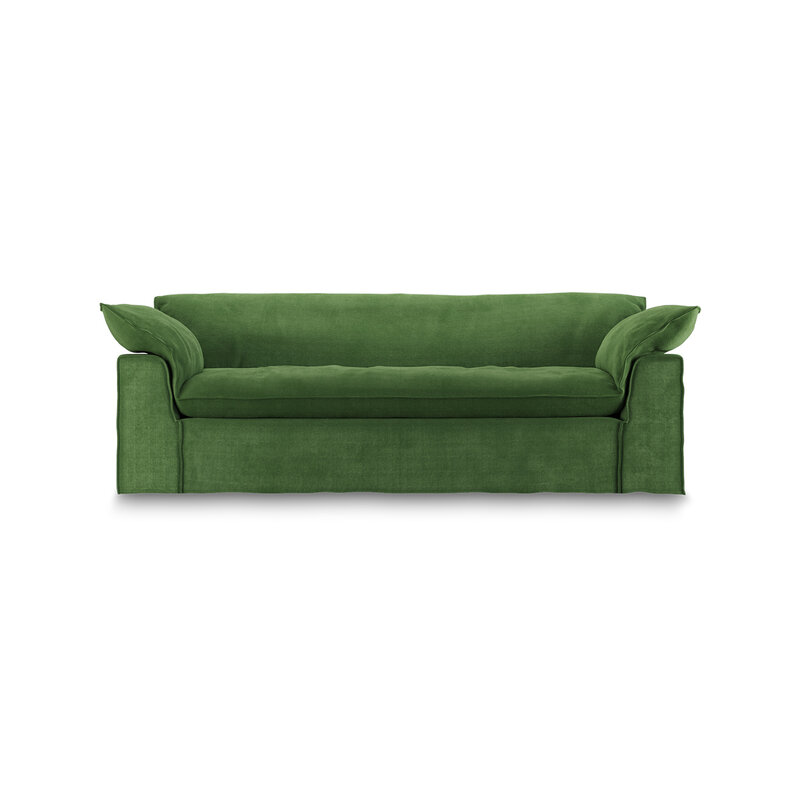 HKLIVING-collectie Nomad bank: 244cm, royal velvet, green