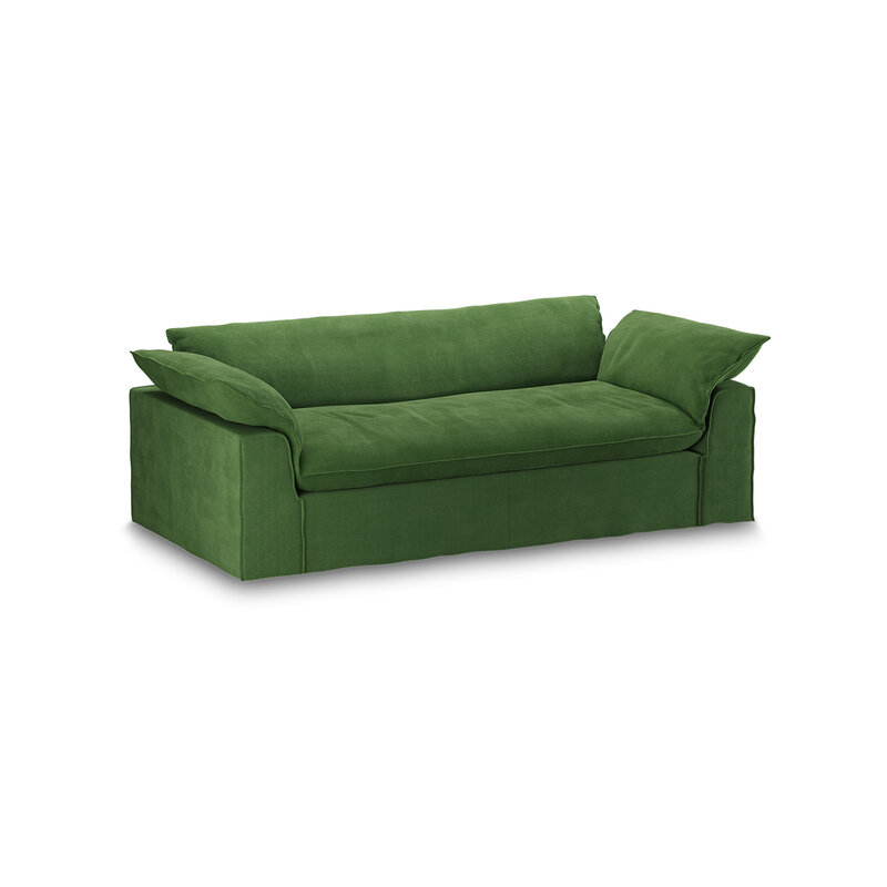 HKLIVING-collectie Nomad bank: 244cm, royal velvet, green