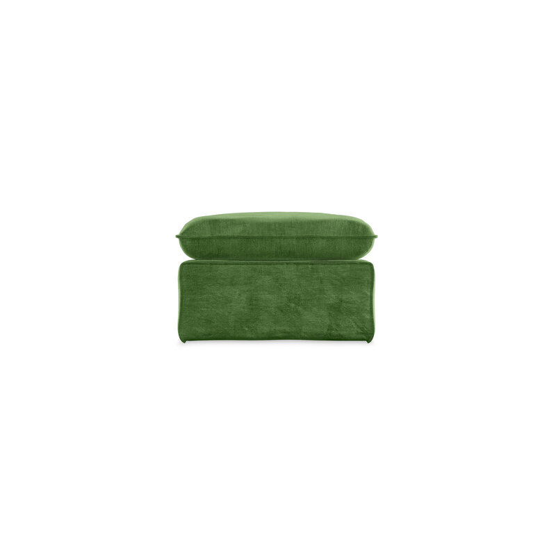 HKLIVING-collectie Nomad bank: hocker, royal velvet, green
