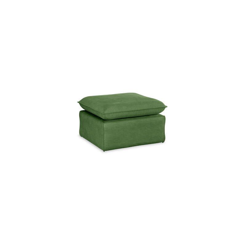 HKLIVING-collectie Nomad bank: hocker, royal velvet, green
