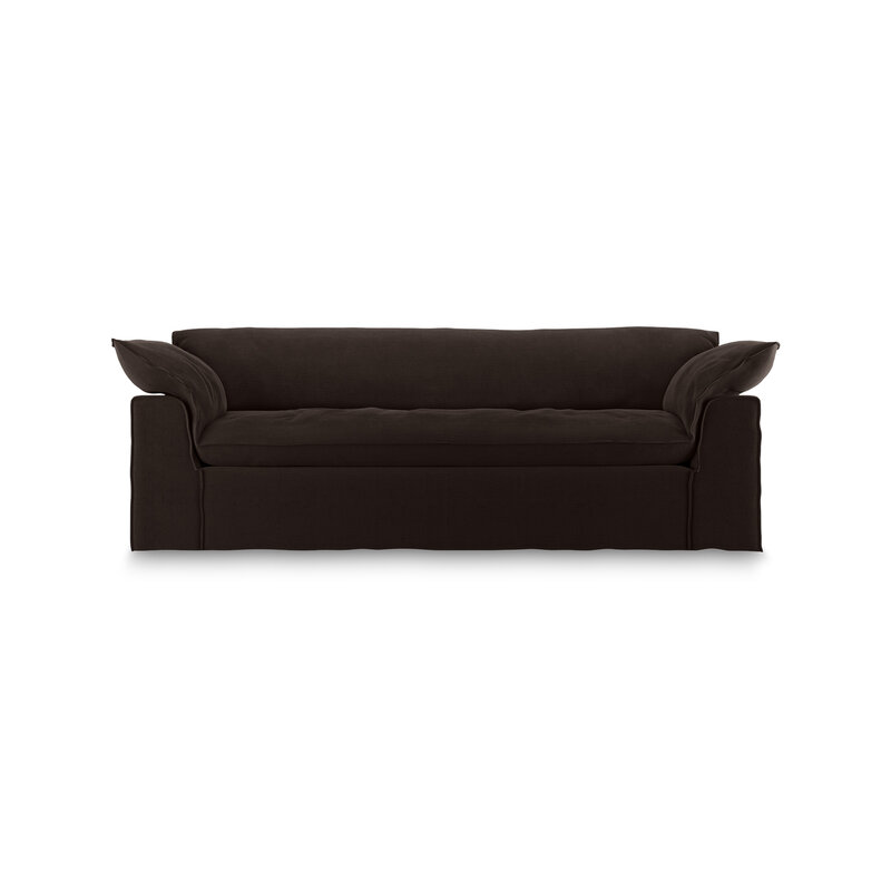 HKLIVING-collectie Nomad bank: 244cm, royal velvet, espresso