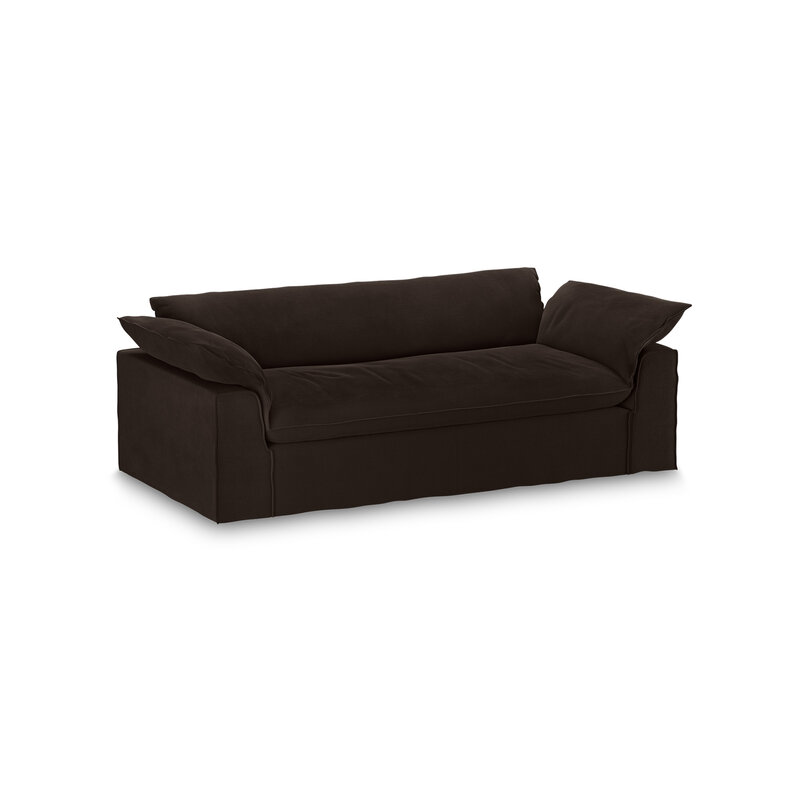 HKLIVING-collectie Nomad bank: 244cm, royal velvet, espresso